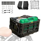 Axiniu Bike Basket Rear  Foldable 35l Large Capacity Rear Bike Basket Us