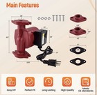 Ups26-99fc  52722512 Water Circulator Pump  115v 1 6hp Boiler Pump Cast Iron
