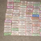 Large Lot Of 150 Original Jukebox 45 Record Title Strips  p79