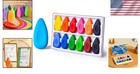 Mess-free Coloring Crayons For Toddlers  12 Classic Colors  Ergonomic Design