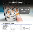 Cl83507 Dect 6 0 5-handset Cordless Phone For Home With Dual Keypad Base Answ   