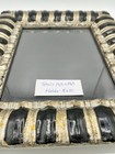Vintage Brutalist Carved Wooden Black   Gold Ornate Frame 14 5    X 12 5   - Heavy