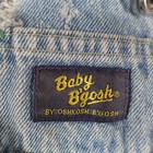 Vtg Oshkosh Bgosh Baby Bgosh Bib Overalls Toddler Boys 24m Blue Denim Snap Leg