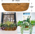 3pcs 30    Coco Liners For Planters  Pre-formed Trough Coconut Fiber Liner Replace