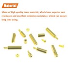 242 Pieces M2 5 Male Female Hex Brass Spacers Standoffs Screws Nuts Assortment K