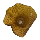 Tulip Lily Flower Glass Lamp Shade -terra Cottage- Amber Mermaid 1 44  Od  1  Id