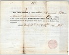 1847 Boston  Ma Northern Railroad Stock Certificate No  594 For 5 Shares