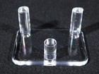Heavy Duty Three Post Sphere Display Stand Small Size Clear Acrylic