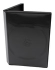 8 Disc 27mm 3 Trays Standard Black Dvd Replacement Movie Case With Clear Sleeve