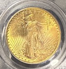 1922  20 Saint Gaudens Pcgs Ms62 Philadelphia Gold Double Eagle Coin  Rare