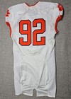 Clemson Tigers Football Jersey Mens 42 L White Game Worn Team Issued Nike  92