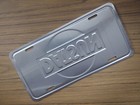 Vintage Datsun License Plate Embossed Metal New Old Stock 210 240 510 620  2706