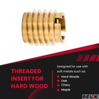E Z Lok Threaded Inserts For Hardwood Furniture Cabinets Oak Maple Brass Steel