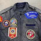 Vintage Usmc United States Marine Corps 80s Military Bomber Jacket With Patches
