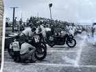 Vintage Original 1950 Harley Davidson Indian Motorcycle Race Photo 8x10