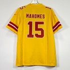 Patrick  15 Mahomes  Chiefs  Jersey  Yellow  Sizes S-4xl