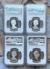 Lot Of 4 Canadian Silver Dollar Proofs All Pf70 s Ngc