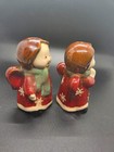 Pottery Angel Salt   Pepper Shakers  4 