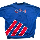 Vintage Adidas Usa National Team Soccer Training Wear Pullover Size M Blue Red