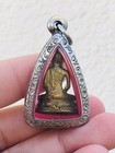 Phra Lp Meditating Thai Buddha Amulet Talisman Pendant Charm Protection Ttl  539
