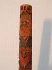 Vintage 13 1 2  Alaska Tlingit Indian Nw Coast Red Cedar Wood Totem Pole Model