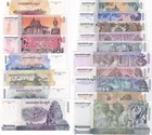 Cambodia Set 17 Unc 50-15000 30000 100000 Riels Mixed Years P 52 -70 72 73 Nhb