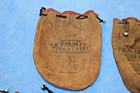 Lot 7 Bags 6 Pflueger   1 Spiral Wind Vintage Leather Fishing Reel Bulldog Logo