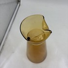 Amber Martini Cocktail Pitcher Mixer W Glass Stir Rod 10   