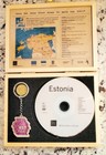 Estonia Whole Country In A Wooden Box Coat Of Arms Coin History Cd 2003 Souvenir