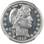 1910 Proof Barber Quarter Ngc Pr63 Low Mintage Slight Cameo Appearance