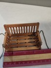  Vintage Miniature Dollhouse Porch Swing Wood 1 12 Scale