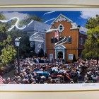 Lithograph Baseball Hall Of Fame 75th Anniversary Signed Bill Purdom Artist