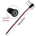 5pcs 10a Dc-099 Power Jack Cord Socket Threaded Female Mount Connector Adapter