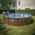 Bestway Hydrium 18  X 52  Round Steel Wall Above Ground Swimming Pool Set  Brown