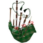 New Great Highland Bagpipes Sheesham Wood Full Silver Amount Case Tutor Book