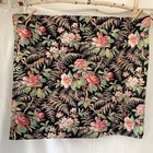 Stunning Antique French Cotton Fabric Garden  Roses 19th Century