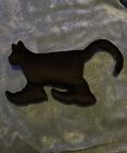 B Kliban Cat Plush Pillow Red Shoes Silhouette Black Corduroy Handmade