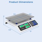 66lb Price Computing Scale W  Dual Lcd Displays   Rechargeable Battery