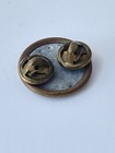 Vintage Wwii Us Army Air Corps Propeller Wings Collar Insignia Pin Dual Post
