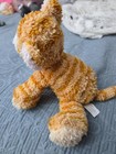 Vintage Russ Berrie Luv Pets Tabbies Ginger Orange Cat Plush 6    Kitten Beanie