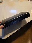 Shields Leather Jewelry Box Black W  Red Velvet Lining Ring Slots
