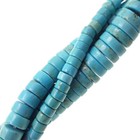 Blue Turquoise Heishi Discs Beads 2x4mm 3x6mm 3x8mm 3x10mm 15 5  Strand