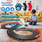 Agm Mastech Slot Car Race Track Sets With 4 Exquisite Cars  Battery Or    