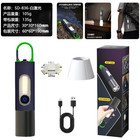 Zoomable Xhp50 Flashlight 1000 Lumens Rechargeable Led With Side Light Outdoor