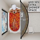 Curved Shower Curtain Rod 33-76 Inches Adjustable Curved Shower Rod Rustproof