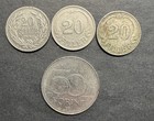 Lot Of 4 Hungary Coins 20 Filler 50 Forint 1907 1926 1996 Collection Bird Old