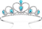 Silver Rhinestone Princess Tiara For Girls Ages 5   8