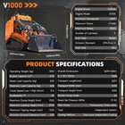 4171lbs 24hp Kubota D1105epa Diesel Mini Skid Steer Loader Independent Hydraulic