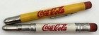 Vintage Coca Cola Soda Lead Pencil Bullet Style Cap Advertising Pair