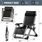 Naizea Comfy Folding Chair Lounge Chair Pad Reclining Zero Gravity Chair Chaise